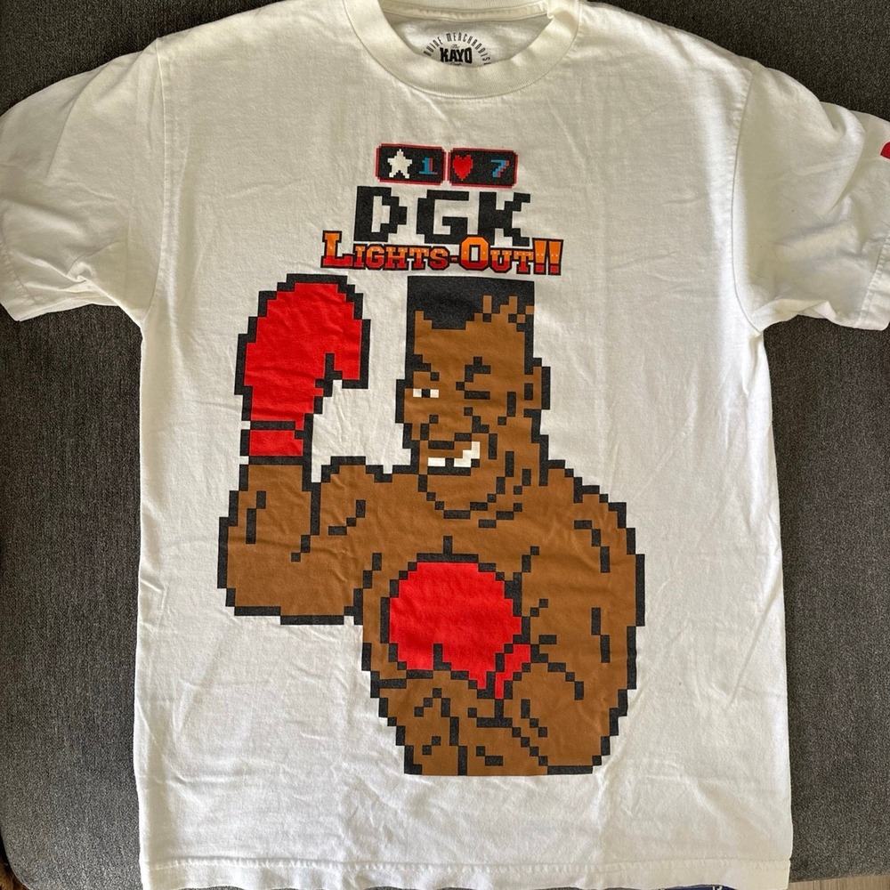 Vintage DGK Mike Tyson Lights Out Shirt Size M